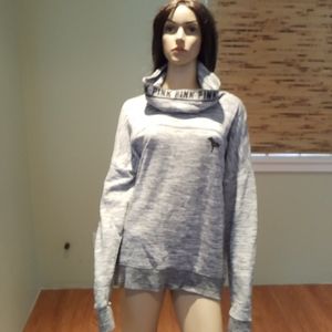 Victoria's Secret Pink Gray and black Turtleneck L
